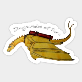 Dragonriders of Pern - Golden Fire Lizard Sticker